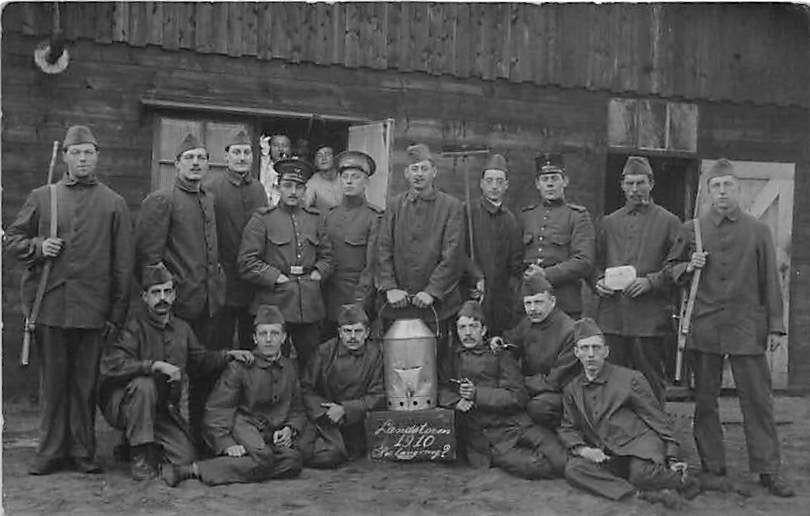 W989 Militair Landstorm Mobilisatie FOTOKAART foto Ockenburg, Verzamelen, Ophalen of Verzenden, Voor 1920, Zuid-Holland