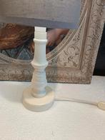 Van de Heg Tafellamp Wit Hout, Gebruikt, Ophalen of Verzenden, Minder dan 50 cm, Modern, Landelijk