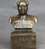 Mao Bronzen Buste / Standbeeld China Chinees Beeld Hoofd, Verzamelen, Verzenden, Nieuw, Mens