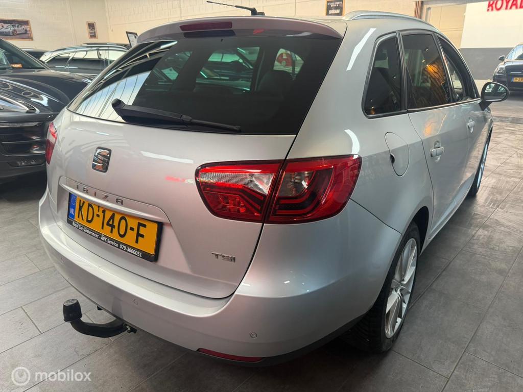 Seat Ibiza ST 1.0 EcoTSI Style / Dsg / Navi / Leder / Led, Auto's, Seat, Gebruikt, Euro 6, 580 kg, Zilver of Grijs