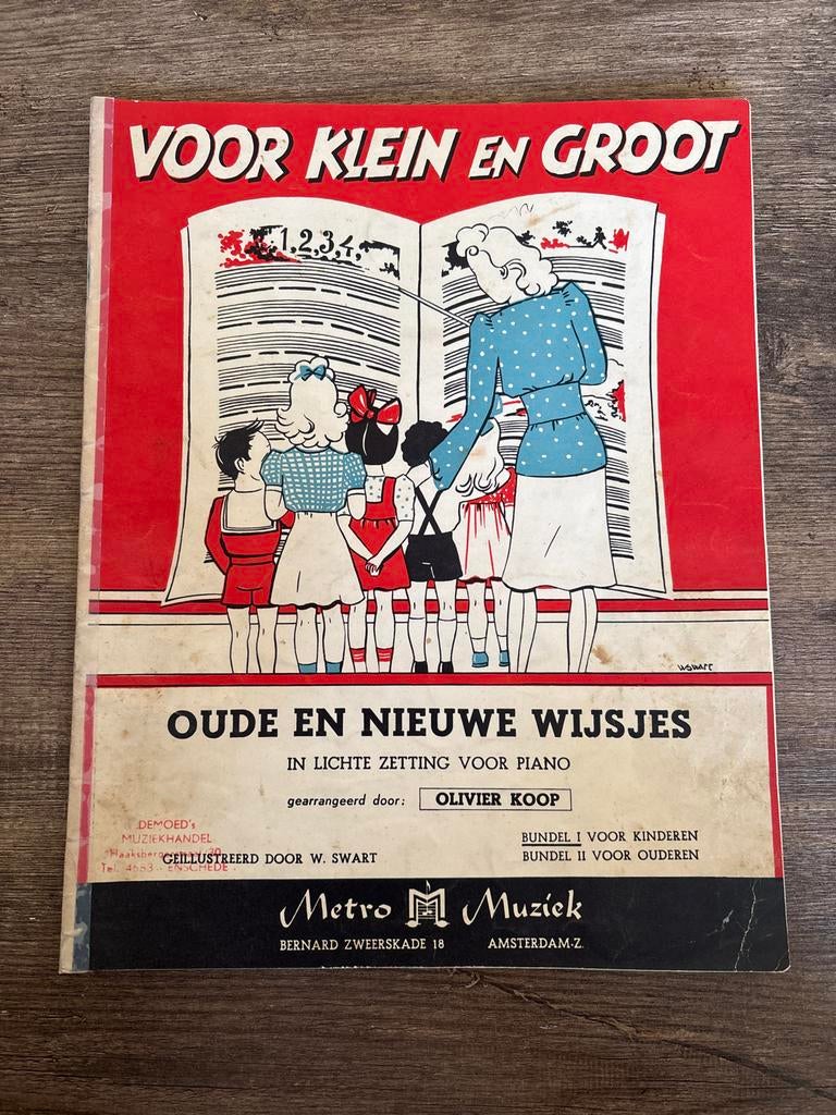 Voor Klein en Groot - Oude en Nieuwe Wijses, Muziek en Instrumenten, Bladmuziek, Gebruikt, Les of Cursus, Ophalen of Verzenden
