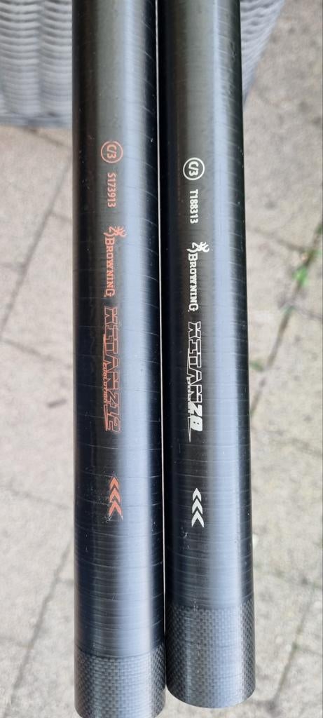 Browning Xtitan Z12 2x deel 3 Vaste Hengel, Watersport en Boten, Ophalen, Gebruikt, Vaste hengel