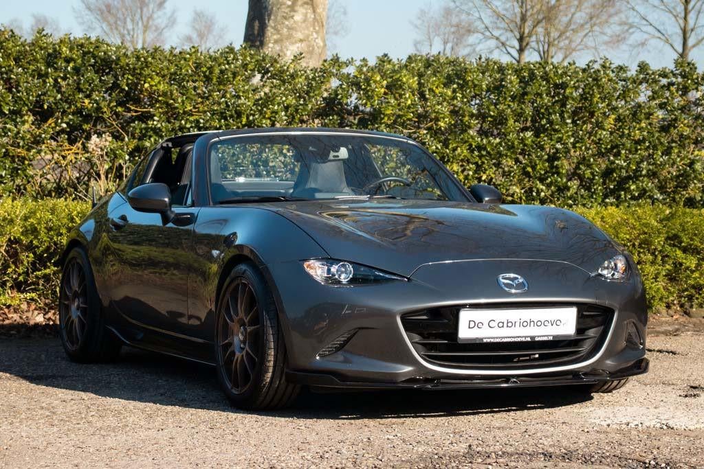 Mazda MX-5 RF NDRF 1.5l SkyActiv-G 132 GT-M Machine Gray Met, Auto's, Mazda, Achterwielaandrijving, Gebruikt, Zwart, 4 cilinders
