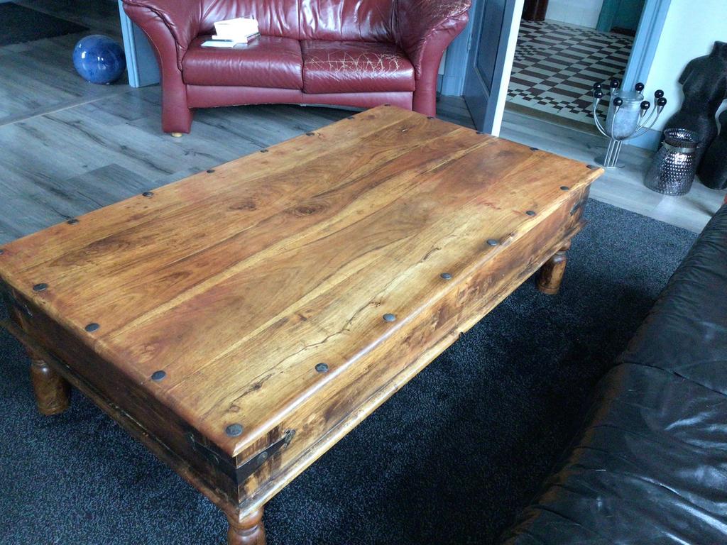 Kloostertafel te koop, Huis en Inrichting, Tafels | Salontafels, Ophalen, Gebruikt, 100 tot 150 cm, 50 tot 100 cm
