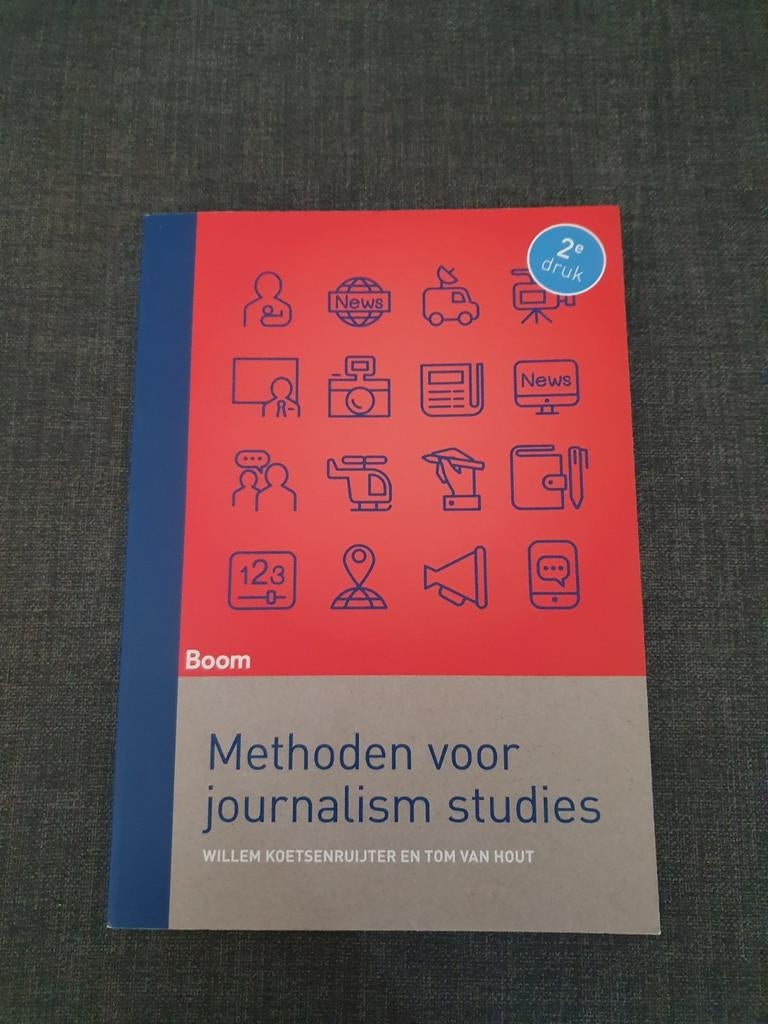 Tom van Hout - Methoden voor Journalism Studies, Sociale wetenschap, Ophalen of Verzenden, Zo goed als nieuw, Tom van Hout; Willem Koetsenruijter