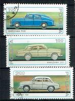 Polen Antieke Automobielen Warszawa Syrena Polonez, Verzenden, Gestempeld, Auto's