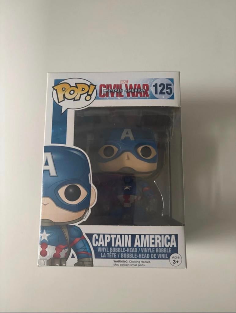 Funko Pop - Marvel - Avengers - Captain America 125, Ophalen of Verzenden, Gebruikt