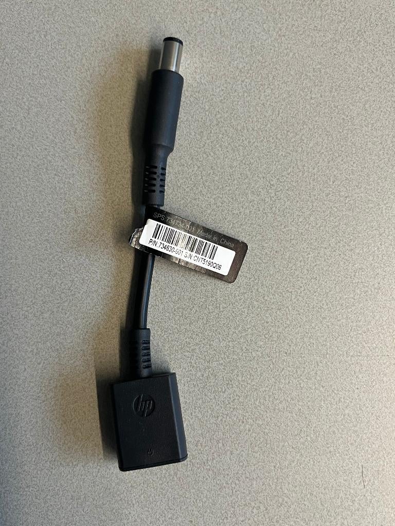 HP 4,5 mm naar 7,4 mm smart adapter dongle converter, Computers en Software, Laptop-opladers, Ophalen, Zo goed als nieuw, Hewlett Packard HP