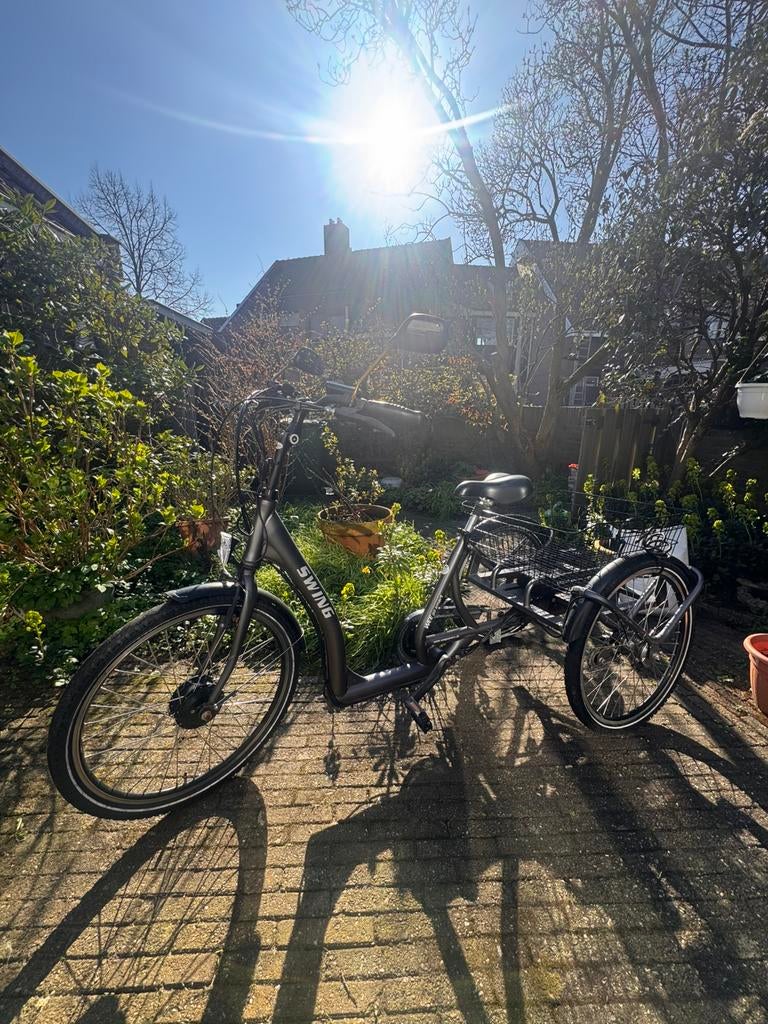 Nette swing driewieler, Ophalen, Gebruikt