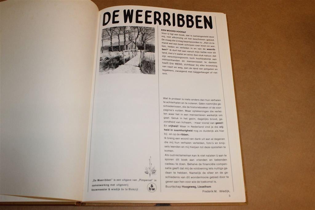 De Weerribben — Natuur, Geschiedenis & Bewoners, Ophalen of Verzenden, Gelezen, Natuur algemeen