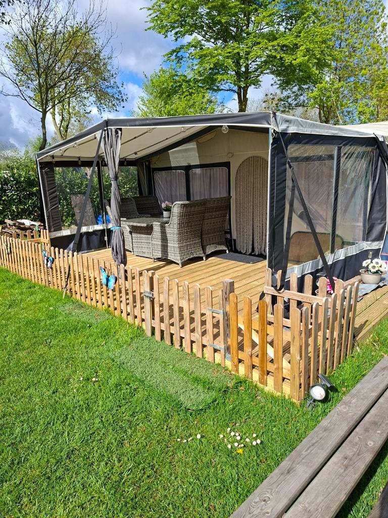 Dorema Locarno Season Luifel Antraciet Maat 11 (incl. frame), Ophalen, Zo goed als nieuw, Tot en met 4