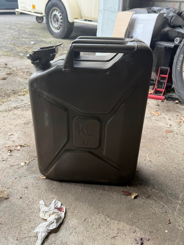 Vintage Jerrycan - Olijfgroen - KL 87, Ophalen of Verzenden, Gebruikt