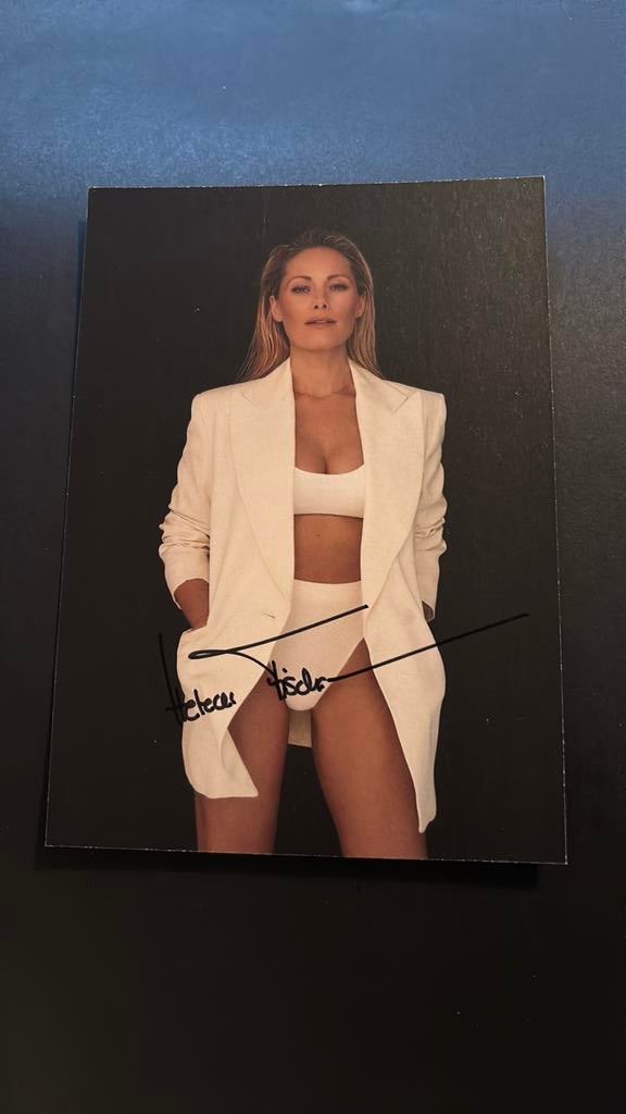 Helene Fischer Kaart met mooi gezette ECHTE handtekening, Verzamelen, Verzenden, 1980 tot heden, Ongelopen, Sterren en Beroemdheden