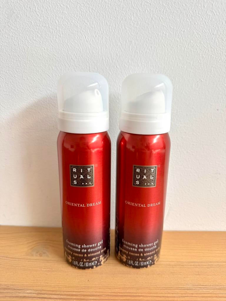 Nieuw Rituals Oriental Dream mini douche foam 50ml 4x, Verzenden, Nieuw, Bad & Douche