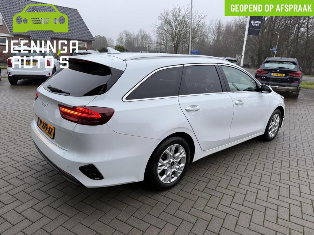 Kia Ceed Sportswagon 1.5 T-GDi DynamicPlusLineCamera|Stuur e, Voorwielaandrijving, Stof, Gebruikt, Wit