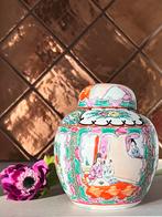 Schitterend vintage Chinese dekselpot gemberpot, gemerkt, Antiek en Kunst, Ophalen of Verzenden