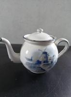 Wit emaille theepot decor, Antiek en Kunst, Ophalen of Verzenden