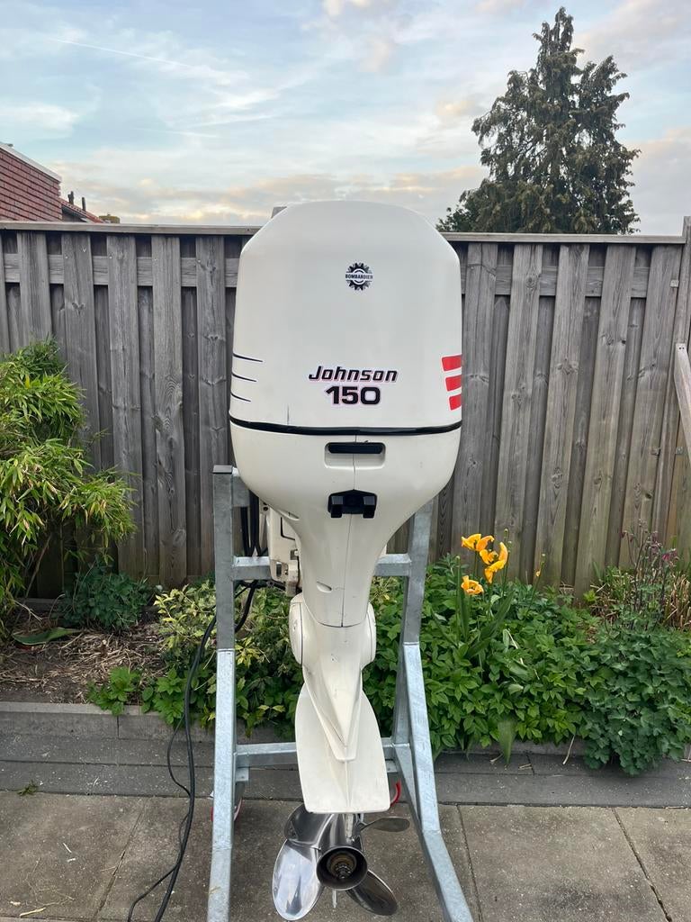 Johnson 150pk v6 2,7 liter 2 takt, Ophalen, Gebruikt, Elektrische start, 30 pk of meer