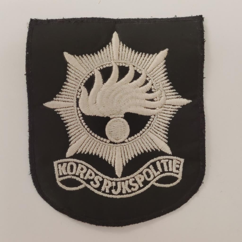 Korps Rijkspolitie embleem patch, Verzamelen, Ophalen of Verzenden, Nederland, Embleem of Badge