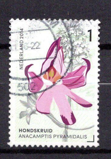 gestempelde zegel. Jaar 2014: orchidee, Ophalen of Verzenden, Na 1940, Gestempeld