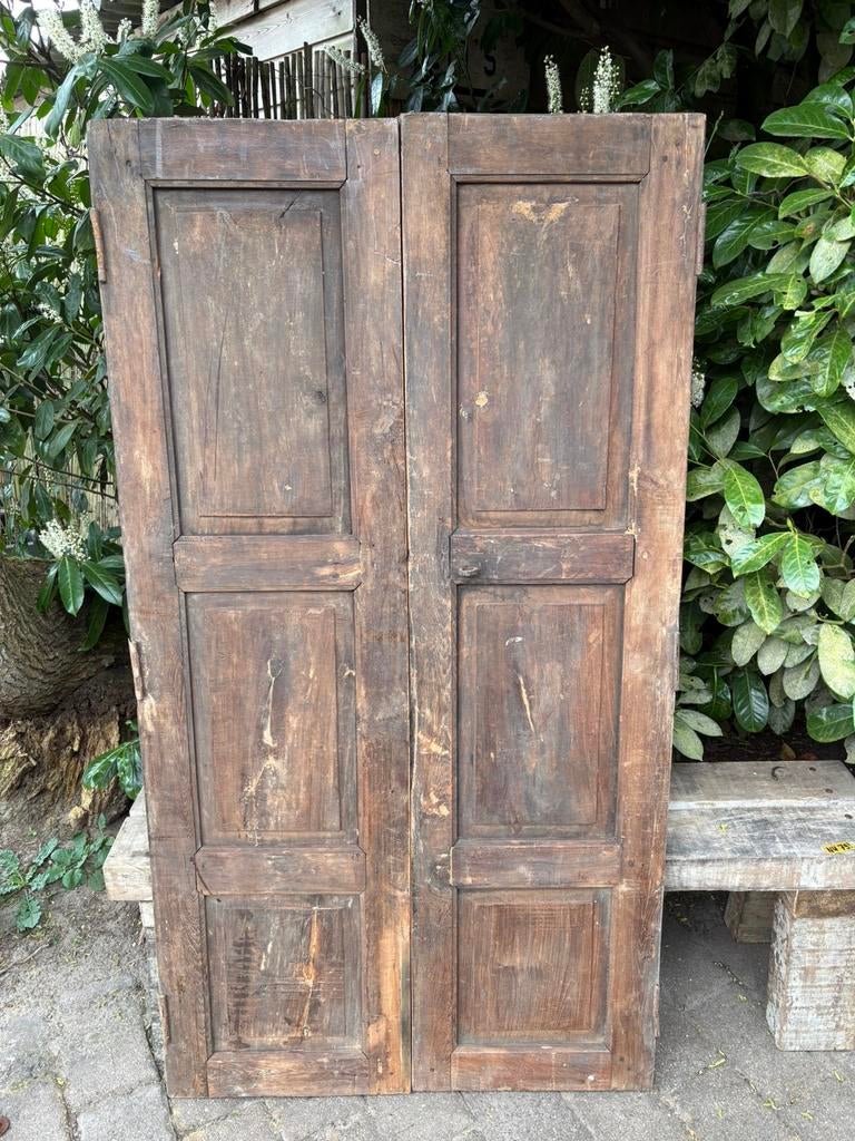 Set oude paneeldeuren, Ophalen, Gebruikt, Hout, Wandbord of Wandpaneel