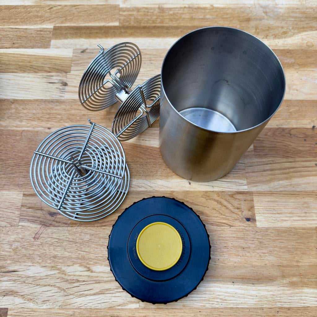 Kindermann ontwikkeltank met 2 120 spoelen, Audio, Tv en Foto, Fotografie | Doka Toebehoren, Ophalen of Verzenden, Gebruikt, Complete dokaset