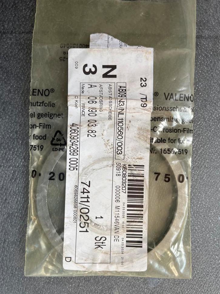 Afstandsring differentieel Sprinter A9069900382, Auto-onderdelen, Remmen en Aandrijving, Mercedes-Benz, Nieuw, Ophalen