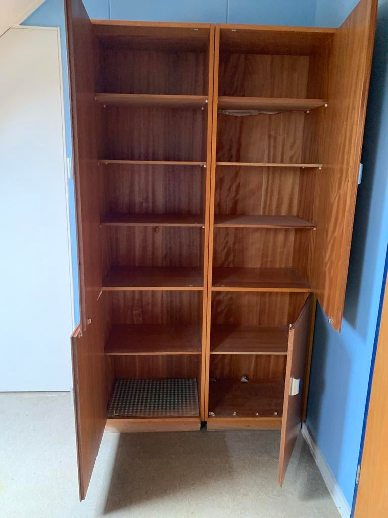 Vintage Kledingkast / Opbergkast - Jaren '70 Stijl, Ophalen of Verzenden, Zo goed als nieuw