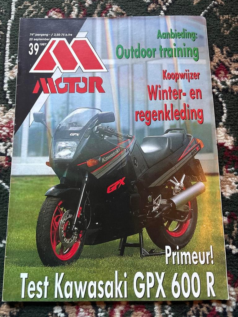 Motor Magazine 1987 - Test Kawasaki GPX 600 R, Boeken, Ophalen of Verzenden, Gelezen, Algemeen
