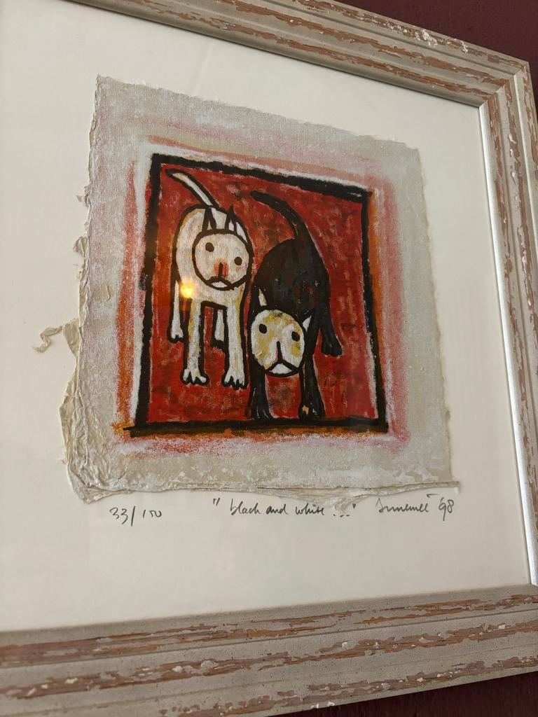 Ingelijste kunstprint "black and white" van Sommel 98, Antiek en Kunst, Ophalen