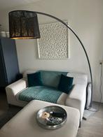 Vloerlamp (boog) grijs met zwarte kap, Ophalen, Gebruikt, Metaal, 150 tot 200 cm