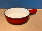 Rode geëmailleerde kaasfondue pan gietijzer, Ophalen of Verzenden, Zo goed als nieuw, Gietijzer, Overige typen