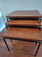 Bijzettafeltjes, Huis en Inrichting, Minder dan 55 cm, Gebruikt, Rond, Ophalen