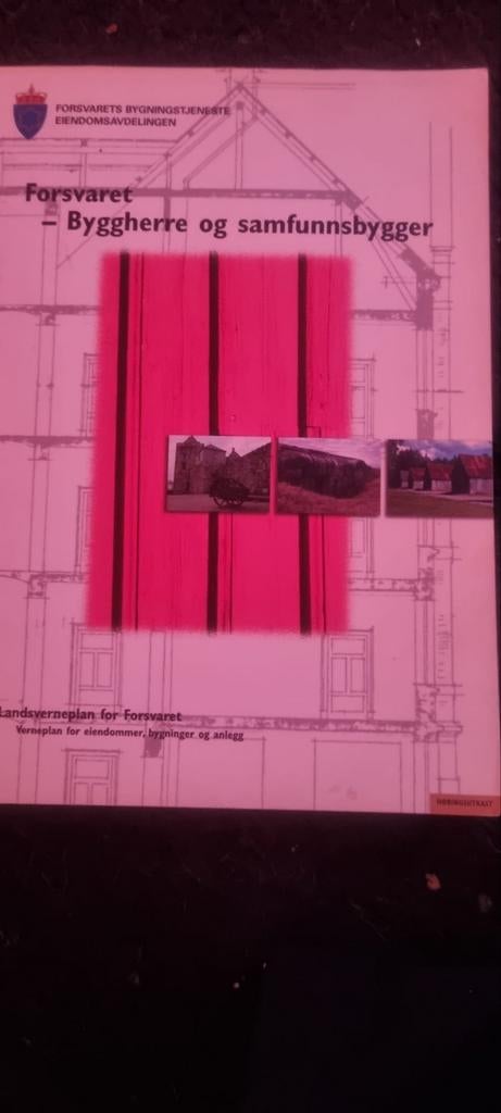 Landsverneplan for Forsvaret - Bouwkunde, Ophalen of Verzenden, Gelezen, Bouwkunde, Forsvarets Bygningstjeneste Eiendomsavdelingen