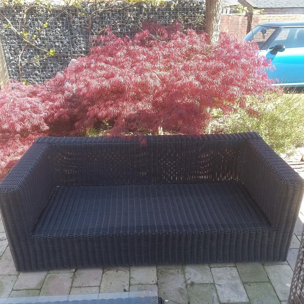 Tuinbank loungebank wicker, Ophalen, Bank