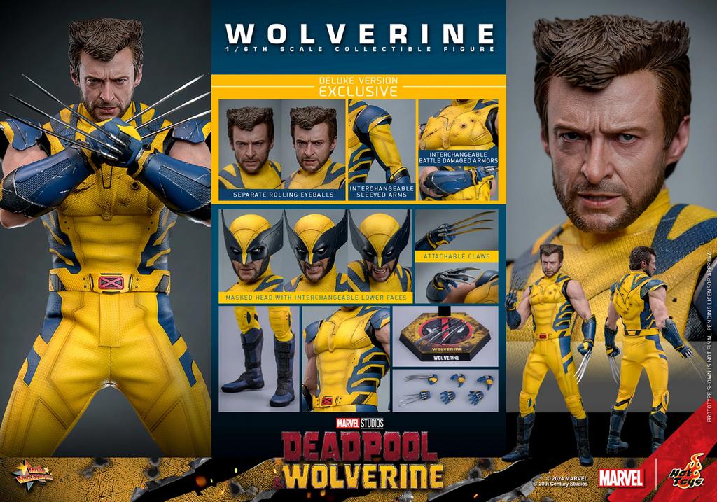 Hot Toys 1/6 MMS754 Wolverine Deluxe Deadpool and Wolverine, Verzamelen, Film en Tv, Nieuw, Film, Actiefiguur of Pop, Ophalen of Verzenden