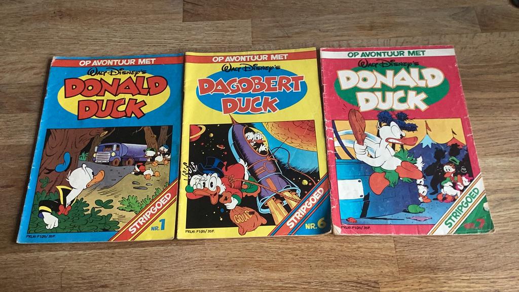 Stripgoed op avontuur met Donald Duck en Dagobert uit 1982, Boeken, Gelezen, Europa, Ophalen of Verzenden, Meerdere comics