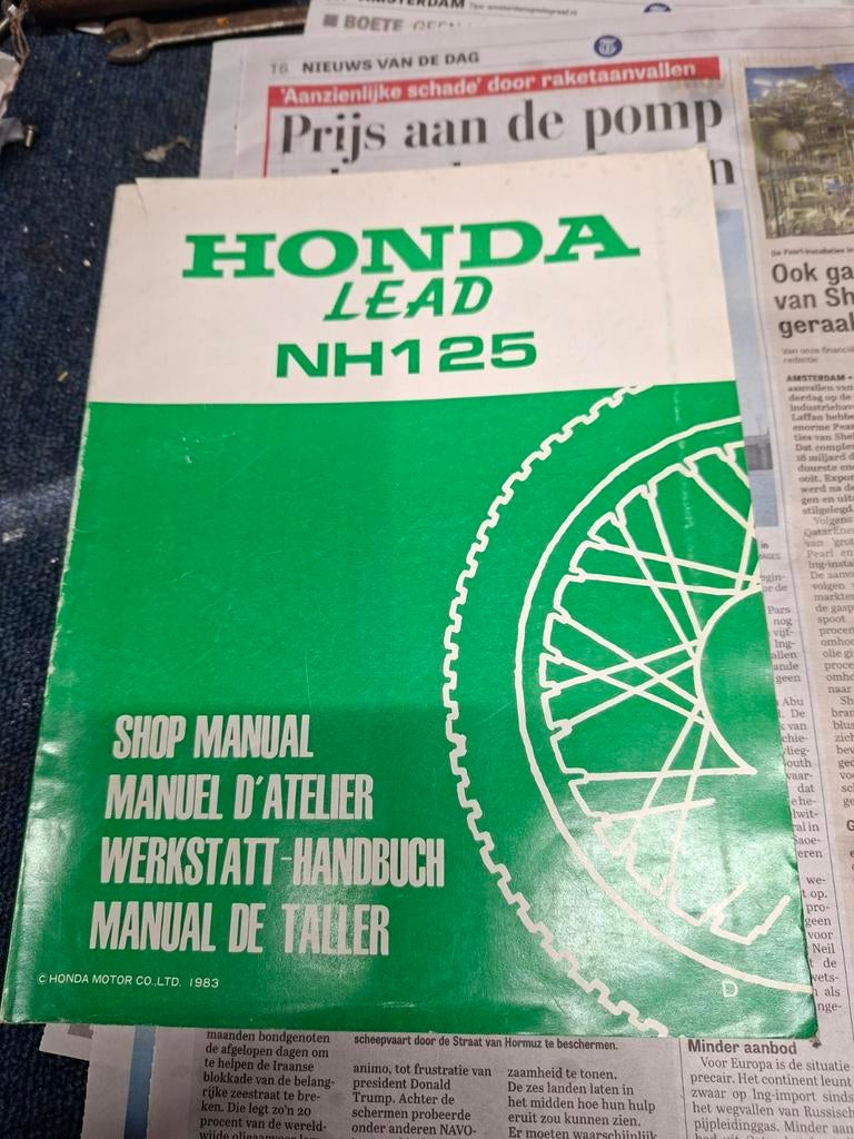 Honda lead sleutel boek origineel, Ophalen of Verzenden, Honda