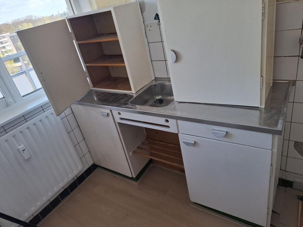 Originele Piet Zwart keuken (bruikbaar), Ophalen, Gebruikt, Wit, Enkelwandige keuken