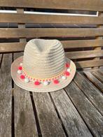 Leuk zomer hoedje maat 10-13 met pompons, Kinderen en Baby's, Babykleding | Petten en Hoeden, Ophalen of Verzenden, Gebruikt, Jongetje of Meisje