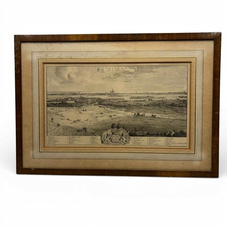 Kopergravure haarlem, Antiek en Kunst, Kunst | Etsen en Gravures, Ophalen of Verzenden