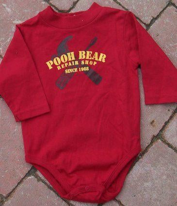 Rode Pooh Bear romper maat 62 NIEUW (1051) a, Nacht- of Onderkleding, Nieuw, Ophalen of Verzenden, Jongetje