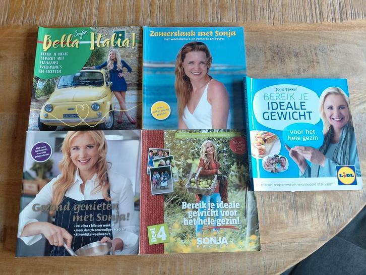 5 Sonja Bakker boeken, Boeken, Gezondheid, Dieet en Voeding, Zo goed als nieuw, Ophalen of Verzenden