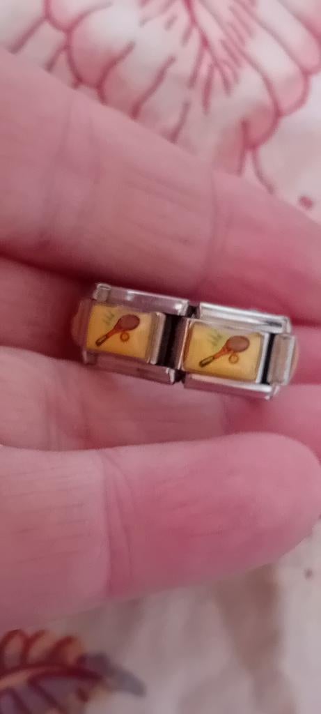 Nomination bedels tennisracket en lepel maat 17, Ophalen of Verzenden, Nieuw, 17 tot 18, IJzer of Staal