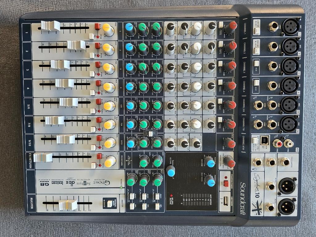 Mengpaneel Soundcraft, Ophalen, Zo goed als nieuw, 5 tot 10 kanalen, Microfooningang