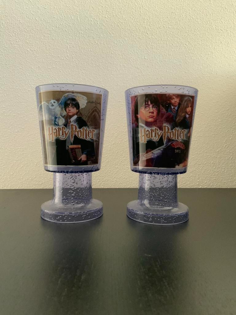 Harry Potter bekers, set van 2, Verzamelen, Harry Potter, Ophalen of Verzenden, Gebruikt, Gebruiksvoorwerp