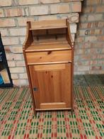 Leuk grenen kastje met opbergruimte en plankje, Ophalen of Verzenden, Gebruikt