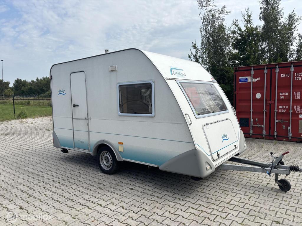 Eifelland Holiday 380, voortent, Caravans en Kamperen, Caravans, Bedrijf, Treinzit, Tot en met 3, Eifelland