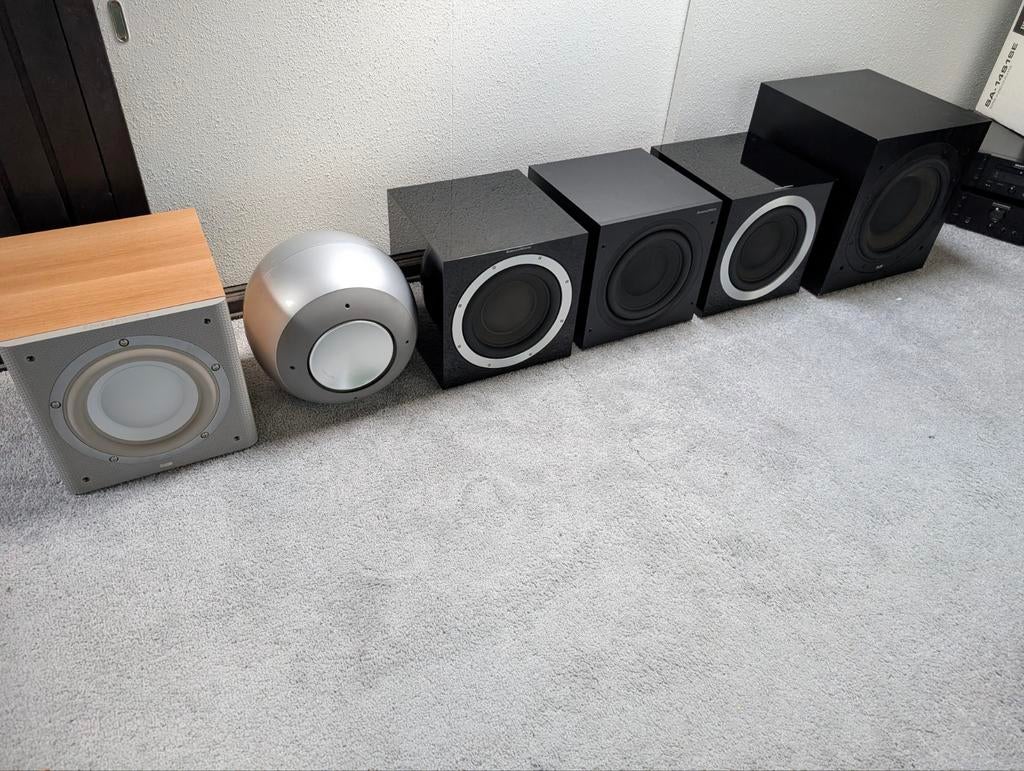 7 Bowers en Wilkins Subwoofers te koop., Overige merken, Subwoofer, Ophalen of Verzenden, Zo goed als nieuw