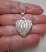 Zilveren ketting met medallion K&L hart hanger nr.1638, Sieraden, Tassen en Uiterlijk, Kettingen, Met hanger, Verzenden, Zo goed als nieuw